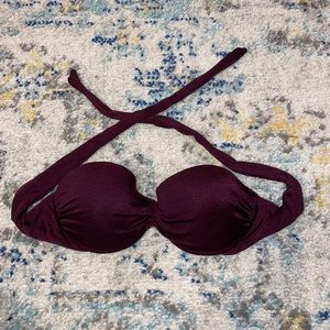 Victoria’s Secret maroon bikini top